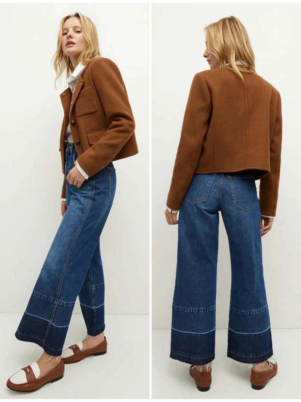 Veronica Beard Lyssa Cropped Wool Jacket Brown Deep Ochre Size 4 NWOT